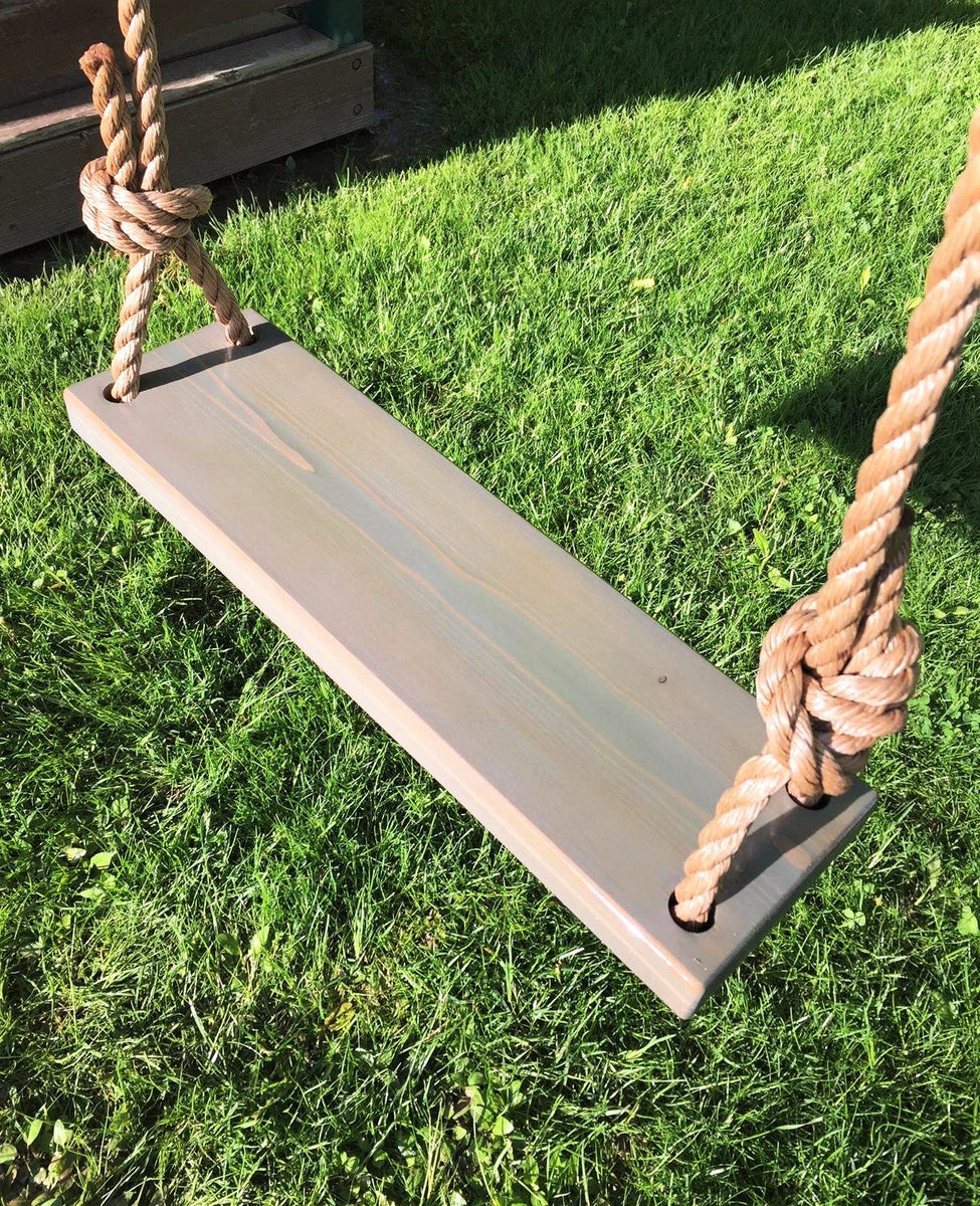 Customized or Blank Wooden Rope Swing 30” x 11” – Burnt Timber Swings