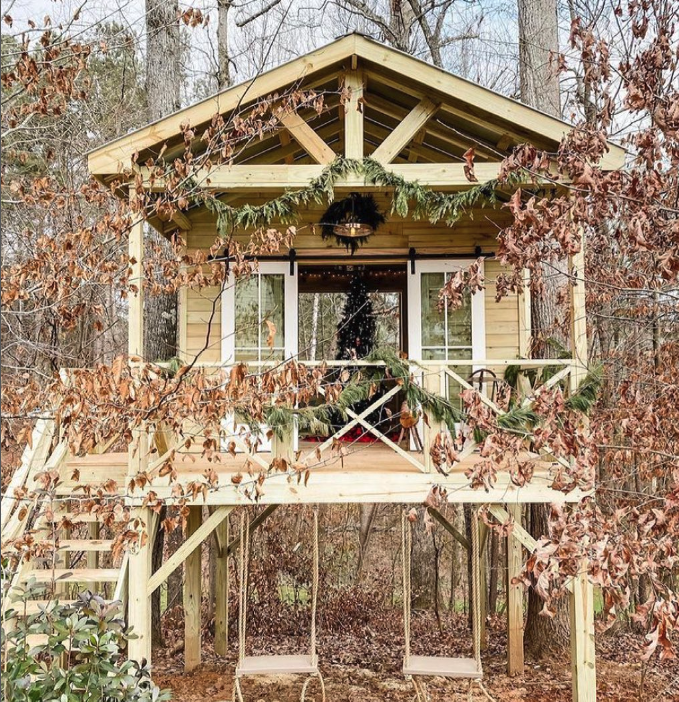 wooden swings for playhouse