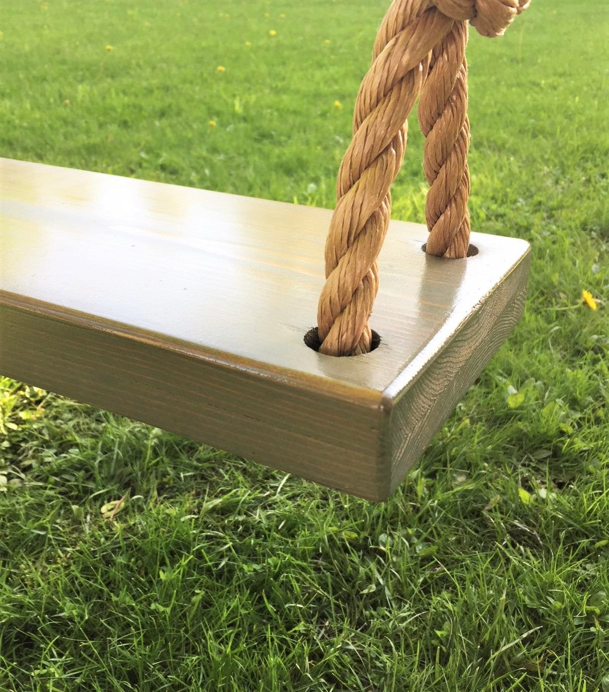 Customized or Blank Wooden Rope Swing 23” x 11” – Burnt Timber Swings